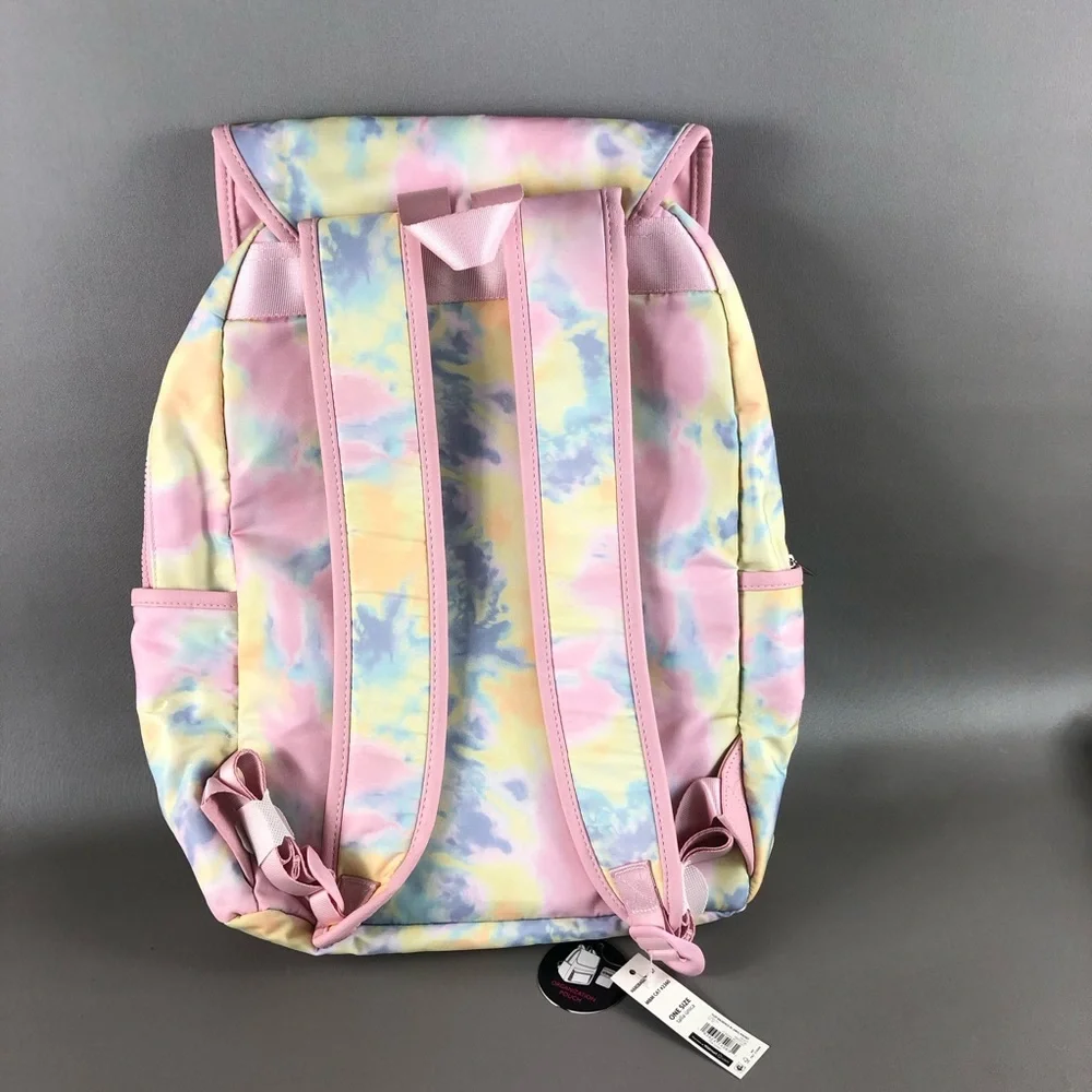 No Boundaries Tie-Dye Backpack with Holographic Pouch